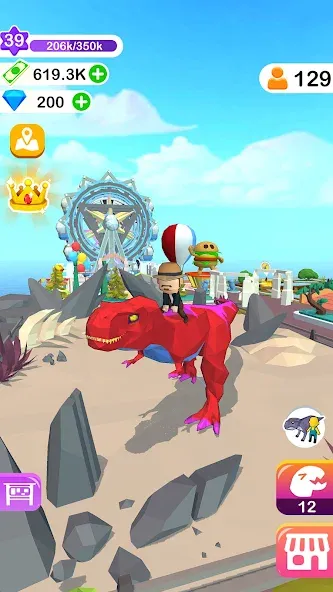 Dino Tycoon - 3D Building Game [МОД Меню] Screenshot 4