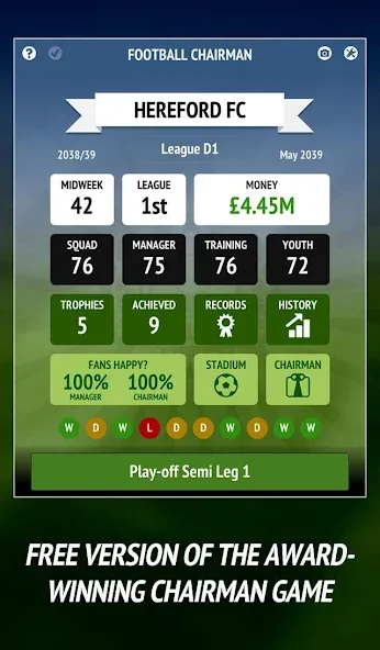 Football Chairman (Soccer) (Футбольный председатель) [МОД Mega Pack] Screenshot 1