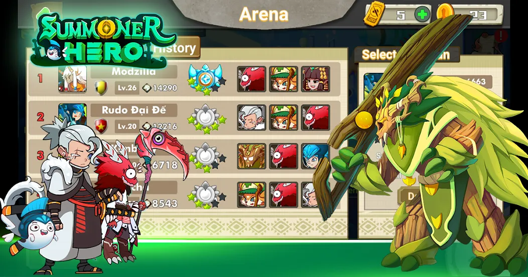 Summoner Hero: Epic Battle (Саммонер Хиро) [МОД Unlimited Money] Screenshot 5