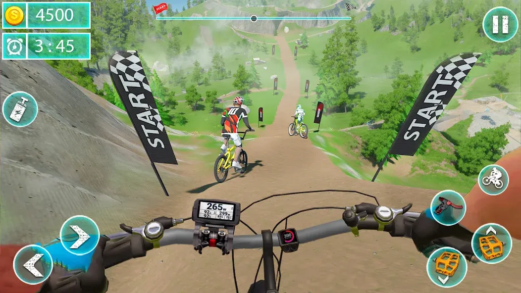 MTB Downhill: BMX Racer [МОД Бесконечные монеты] Screenshot 1