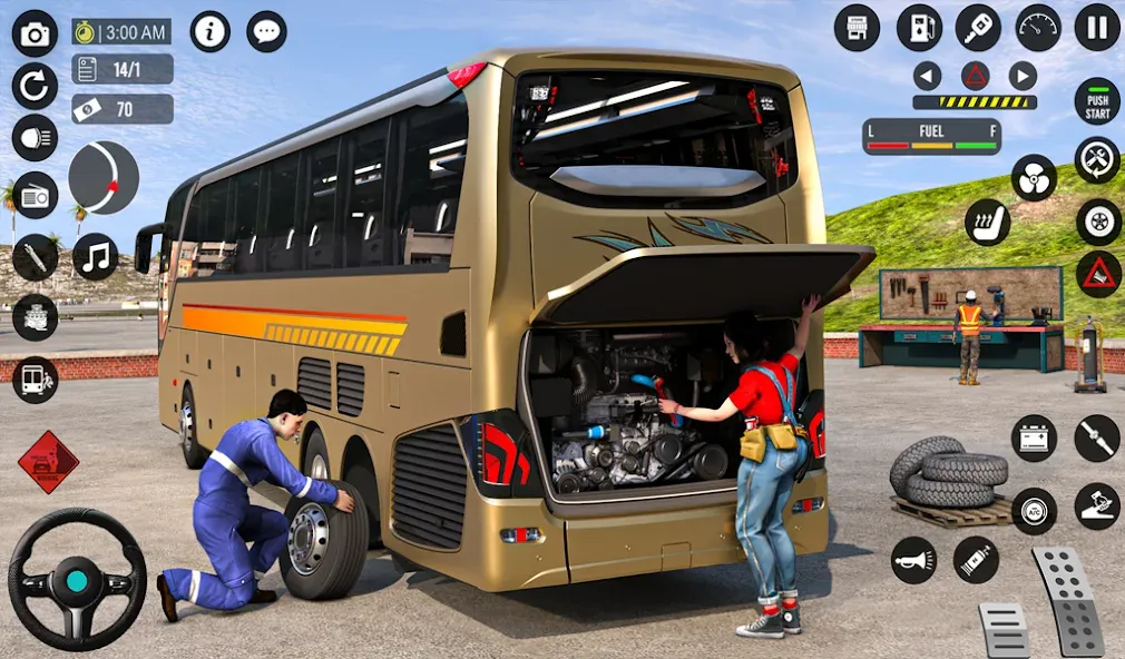 Bus Simulator 3D: Bus Games (Бус Симулятор 3Д) [МОД Бесконечные деньги] Screenshot 1