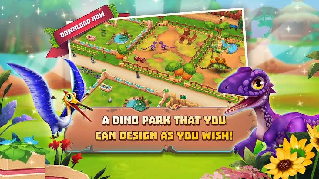 Dinosaur Park – Primeval Zoo (Динозавровый парк) [МОД Бесконечные деньги] Screenshot 1