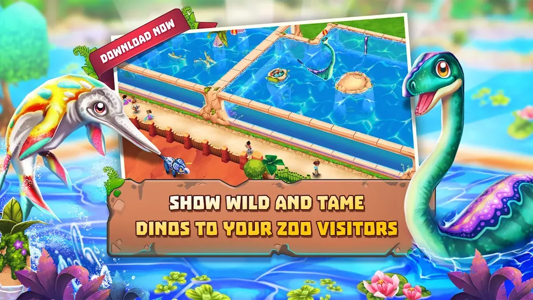 Dinosaur Park – Primeval Zoo (Динозавровый парк) [МОД Бесконечные деньги] Screenshot 2