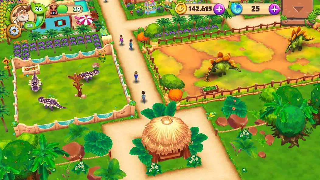 Dinosaur Park – Primeval Zoo (Динозавровый парк) [МОД Бесконечные деньги] Screenshot 5