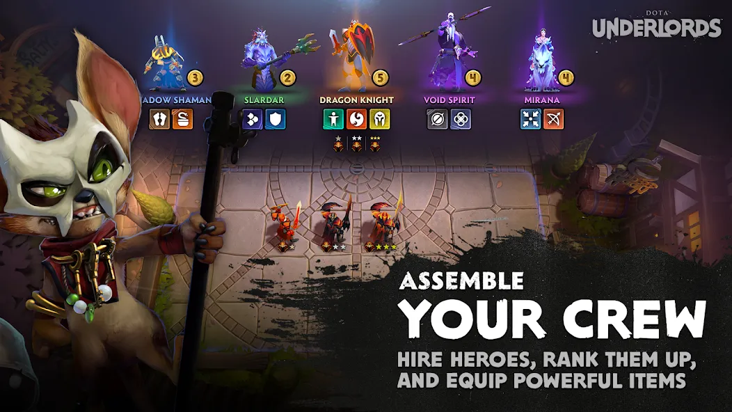Dota Underlords (Дота Андерлордс) [МОД Много монет] Screenshot 2
