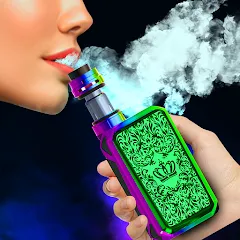 Взломанная Virtual Vape Smoke Simulation (Виртуальное имитирование дыма от вэйпа)  [МОД Много монет]