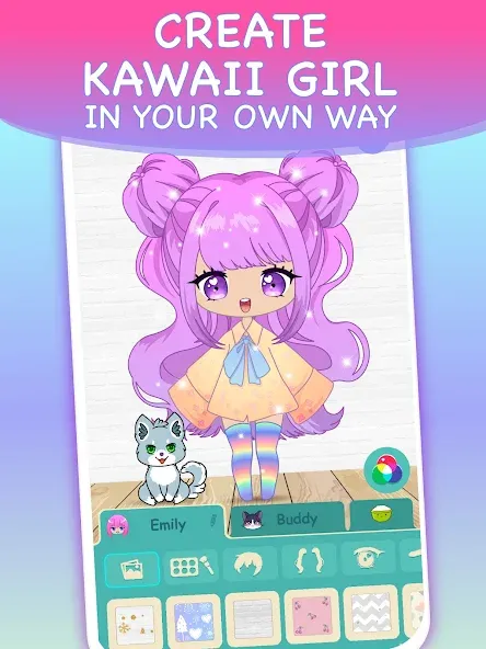 Chibi Dress Up Games for Girls [МОД Много монет] Screenshot 2