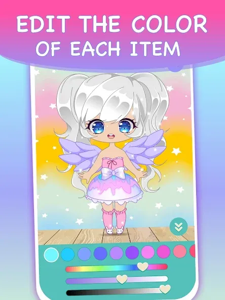Chibi Dress Up Games for Girls [МОД Много монет] Screenshot 4