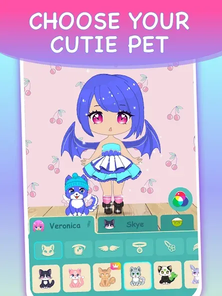 Chibi Dress Up Games for Girls [МОД Много монет] Screenshot 5