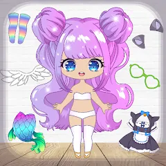 Взломанная Chibi Dress Up Games for Girls  [МОД Много монет]