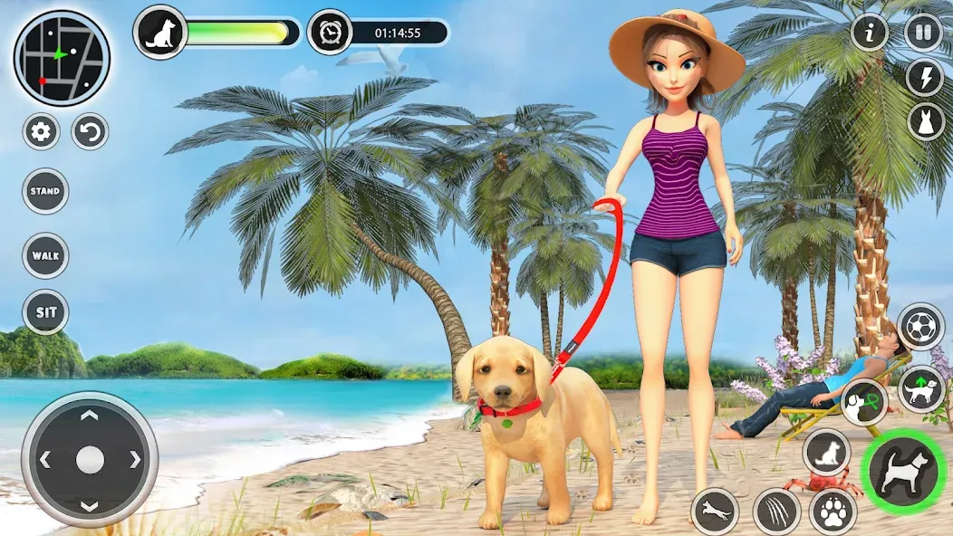 Dog Simulator Pet Dog Games 3D [МОД Mega Pack] Screenshot 1