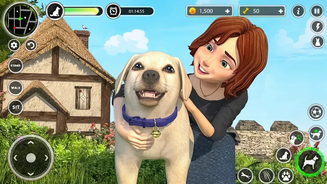 Dog Simulator Pet Dog Games 3D [МОД Mega Pack] Screenshot 3