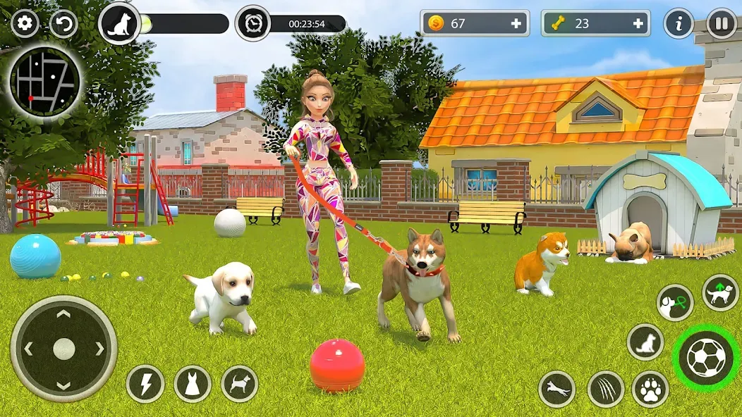 Dog Simulator Pet Dog Games 3D [МОД Mega Pack] Screenshot 5