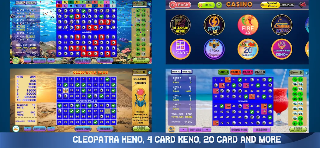 Cleopatra Keno - Keno Games (Клеопатра Кено) [МОД Mega Pack] Screenshot 3