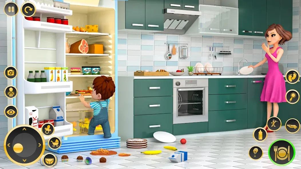 The Mother Sim Life Mom Games [МОД Много монет] Screenshot 1