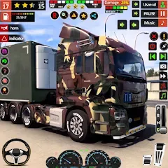 Скачать взломанную Army Truck Transport Game 2023  [МОД Все открыто]