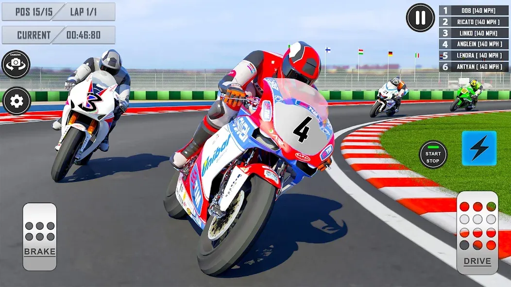 3D Bike Racing Games Offline [МОД Много монет] Screenshot 1