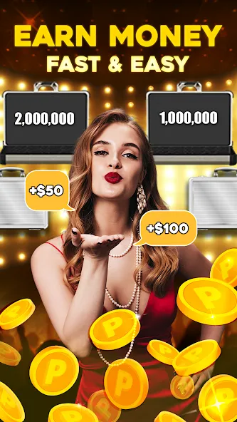 Deal Be Richest: Vegas Coin (Голден Дил Зе Миллион Прайз) [МОД Unlimited Money] Screenshot 1
