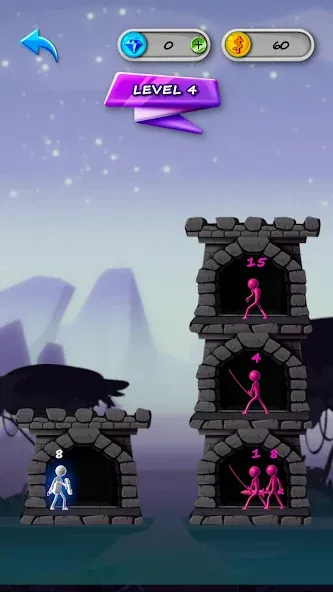 Stickman Tower Defense (Сткмен Башня Захисту) [МОД Menu] Screenshot 3