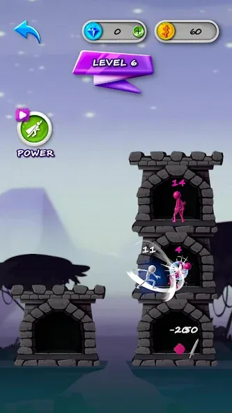 Stickman Tower Defense (Сткмен Башня Захисту) [МОД Menu] Screenshot 4