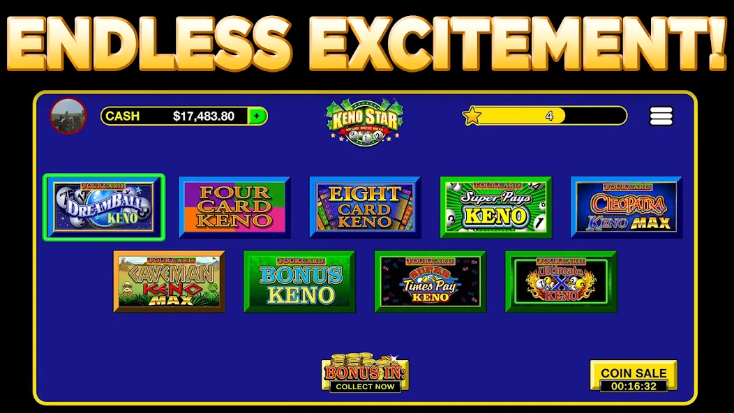 Keno Star - Multi Card Games (Кино Стар) [МОД Бесконечные монеты] Screenshot 5