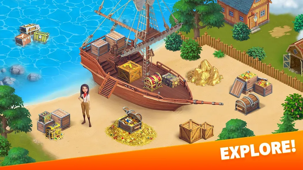 Klondike Adventures: Farm Game [МОД Много денег] Screenshot 5