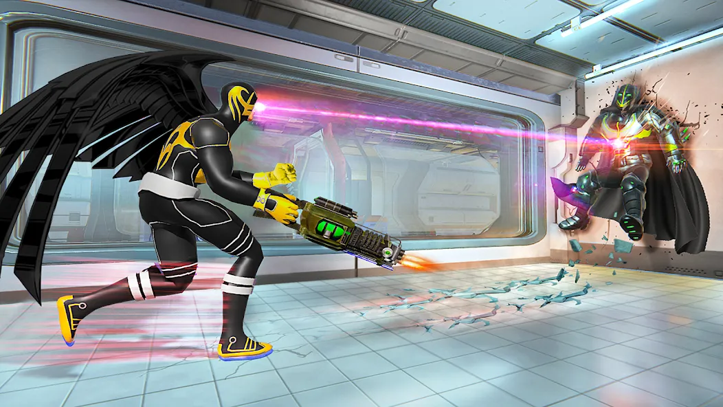 Flying Bat Robot Car Transform (Флайинг Бэт Робот Кар Трансформ) [МОД Много монет] Screenshot 4