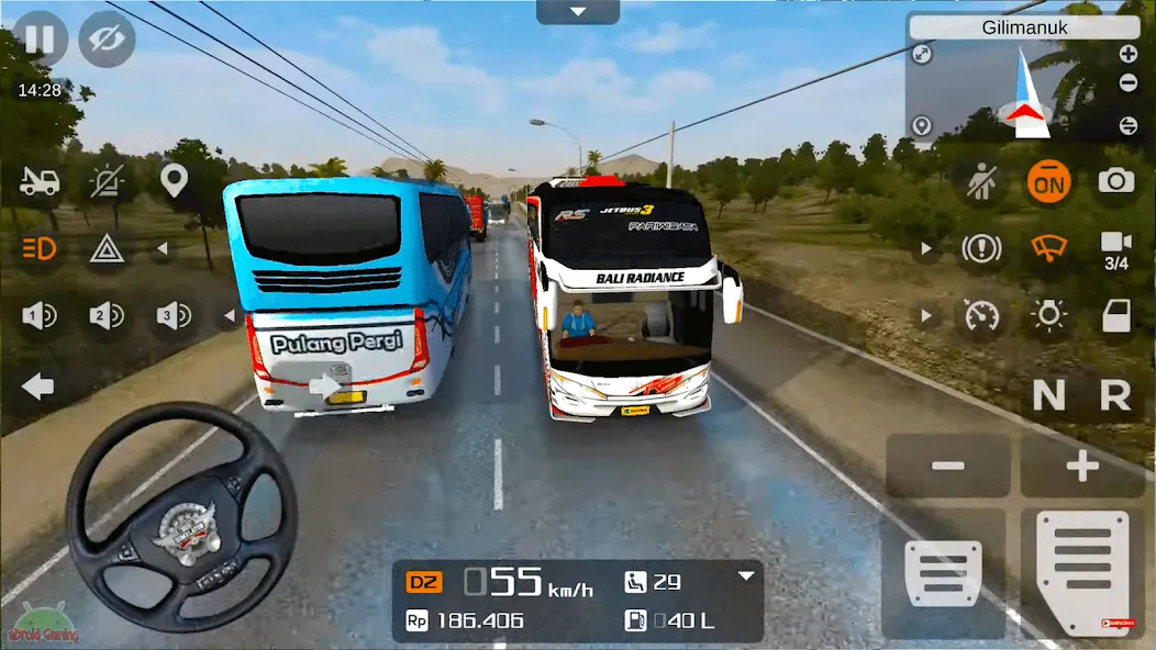 Coach Tourist Bus City Driving [МОД Бесконечные монеты] Screenshot 5