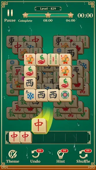 Mahjong Solitaire: 3 Tiles (Маджонг Классик) [МОД Много денег] Screenshot 2