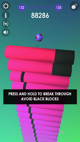Ball: Blast colorful bricks 3d [МОД Меню] Screenshot 1