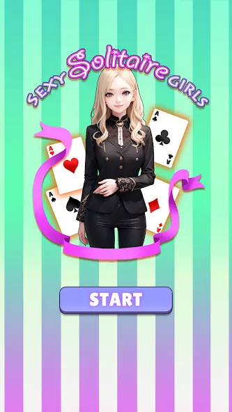 Sexy solitaire girls: ani card (Сэкси солитер девушки) [МОД Все открыто] Screenshot 1