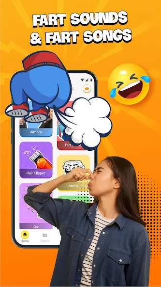 Prank Sounds Haircut, Air Horn [МОД Unlimited Money] Screenshot 3