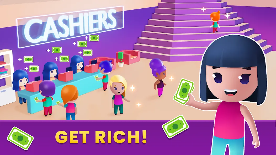 Idle Beauty Salon Tycoon (Айдл Бьюти Салон Тайкун) [МОД Бесконечные деньги] Screenshot 2