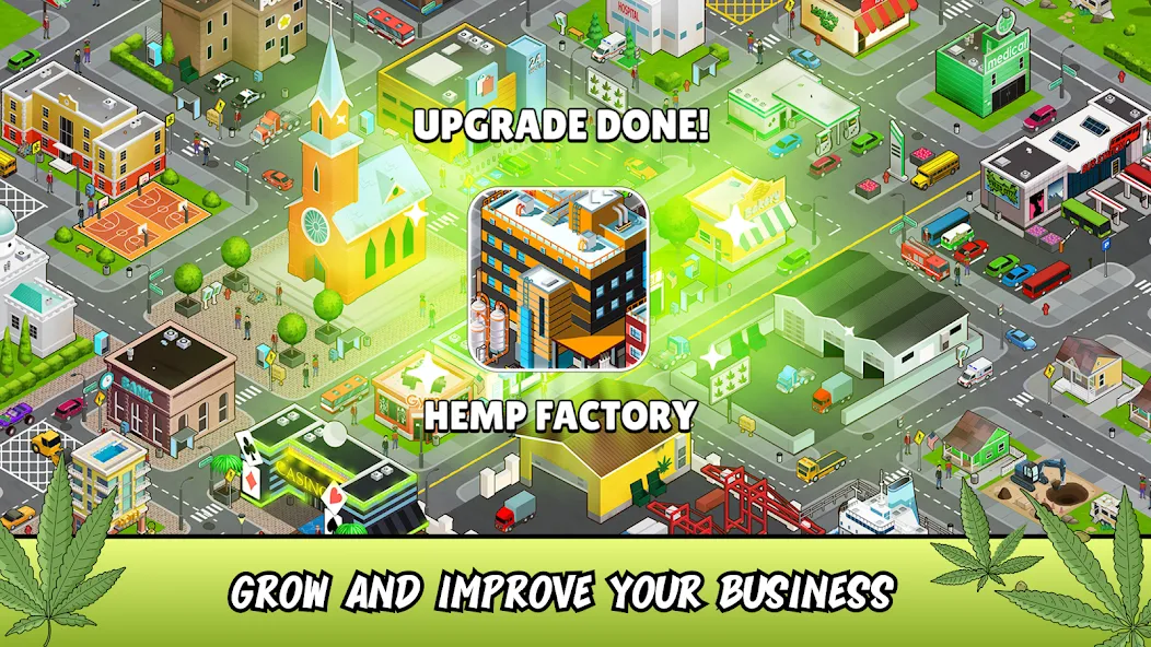 Weed City - Hemp Farm Tycoon (Уид Сити) [МОД Много монет] Screenshot 4