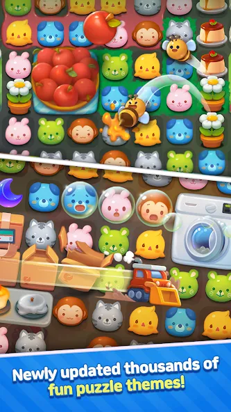 Anipang Match (Анипанг Матч) [МОД Бесконечные монеты] Screenshot 3