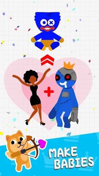 Love Archer rainbow monster (Лав Арчер райнбоу монстер) [МОД Меню] Screenshot 4