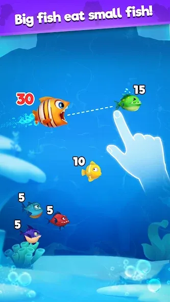 Fish Go.io - Be the fish king [МОД Много денег] Screenshot 1
