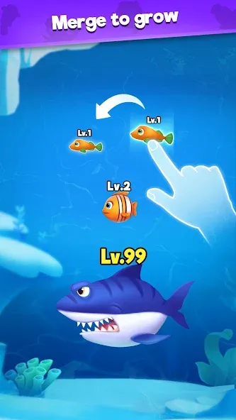 Fish Go.io - Be the fish king [МОД Много денег] Screenshot 3