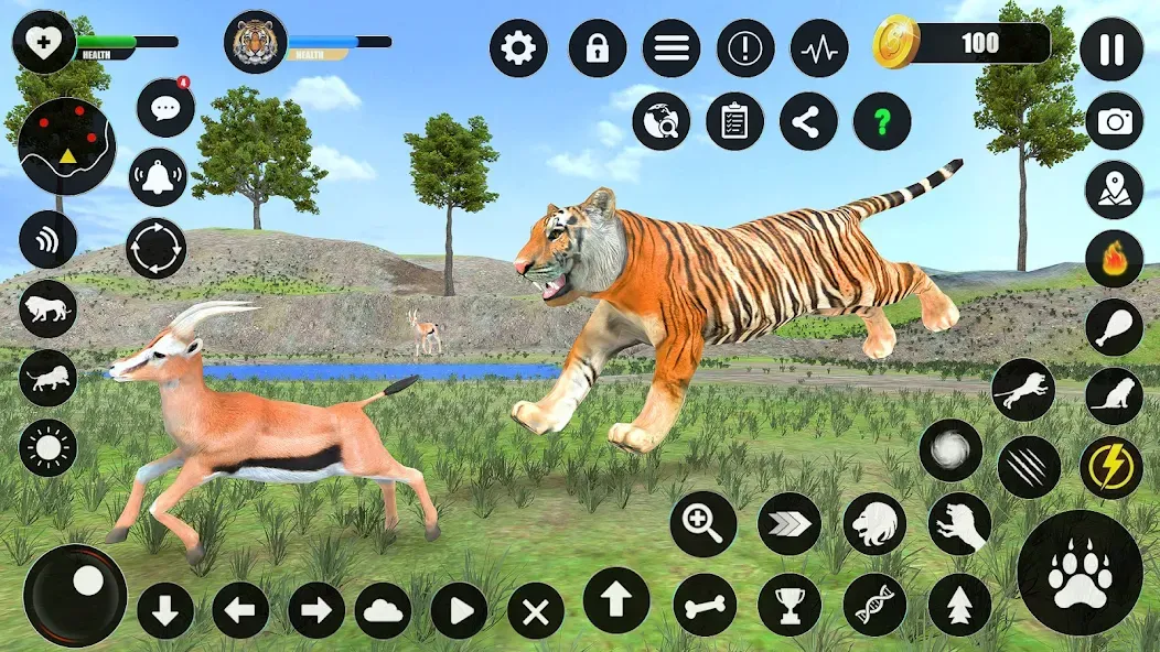 Tiger Simulator Animal Games (Тигровый симулятор игры с животными) [МОД Все открыто] Screenshot 3