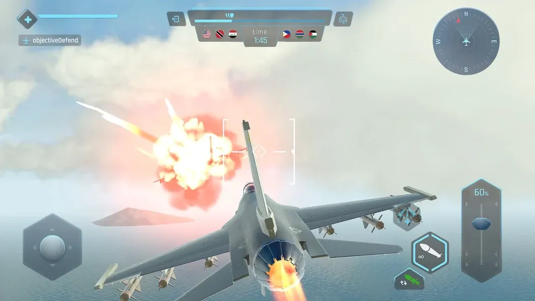 Sky Warriors: Airplane Games (Скай Ворриорс) [МОД Unlocked] Screenshot 5