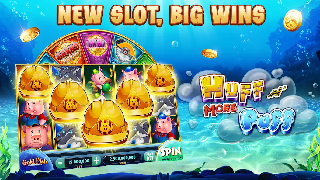 Gold Fish Casino Slot Games (Голдфиш) [МОД Все открыто] Screenshot 1