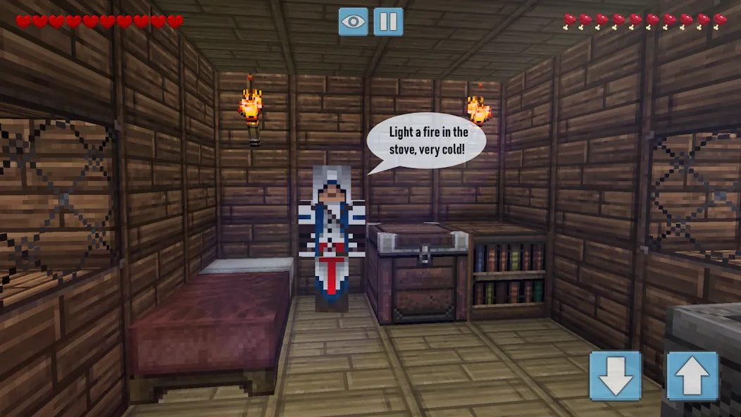 Winter Craft - Block Craft (Винтер Крафт) [МОД Бесконечные монеты] Screenshot 2