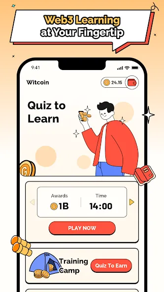 Witcoin: Web3 Play to Learn (Виткоин) [МОД Unlocked] Screenshot 1