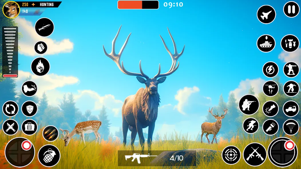 Wild Animal Deer Hunting Games (Охота на диких зверей с оружием игры) [МОД Menu] Screenshot 4