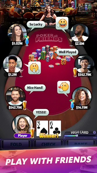 Mega Hit Poker: Texas Holdem (Мега Хит Покер) [МОД Menu] Screenshot 4