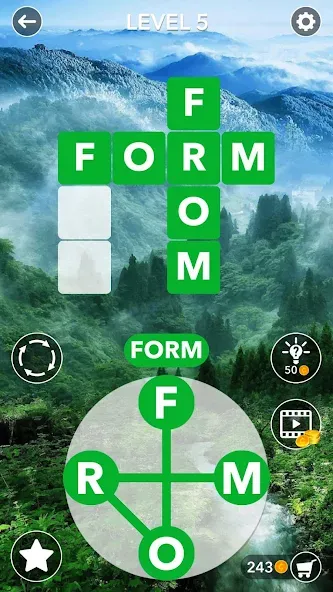 Word Crossword Search [МОД Бесконечные деньги] Screenshot 1