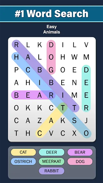 Word Search: Word Find (Ворд Срч) [МОД Unlimited Money] Screenshot 1
