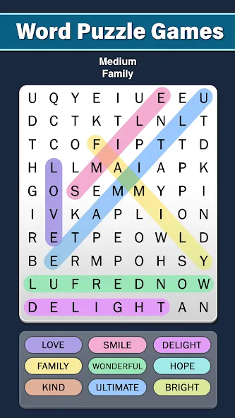 Word Search: Word Find (Ворд Срч) [МОД Unlimited Money] Screenshot 2