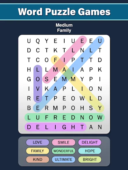 Word Search: Word Find (Ворд Срч) [МОД Unlimited Money] Screenshot 5