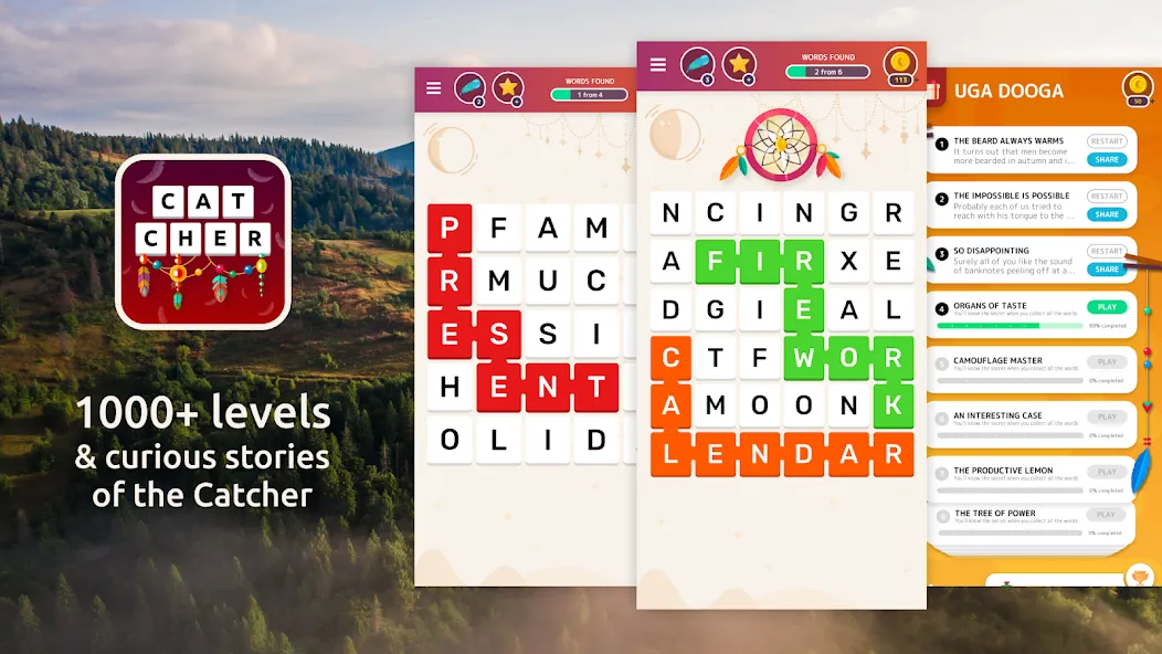 Word Catcher: Word Search [МОД Menu] Screenshot 1